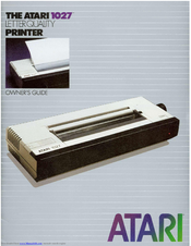 Atari 1027 Owner's Manual