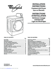 Whirlpool W10184517D-SP Installation Instructions Manual