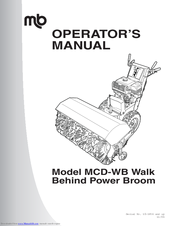 MB MCD-WB Operator's Manual
