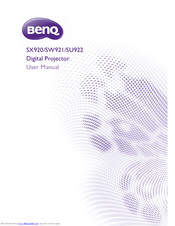 BenQ SW921 User Manual