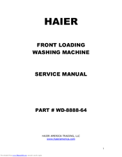 Haier WD9900 Service Manual