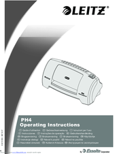 LEITZ PH4 Operating Instructions Manual