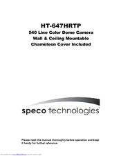 Speco HT-647HRTP User Manual