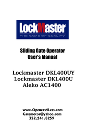 LockMaster DKL400UY User Manual