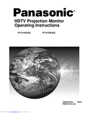Panasonic PT-61HX42C Operating Instructions Manual