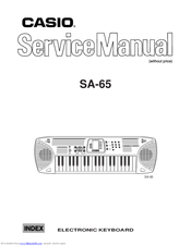 Casio SA-65 Service Manual