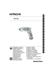 Hitachi WH 7DL Original Instructions Manual