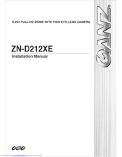 Ganz ZN-D212XE Installation Manual