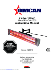Omcan PH-CN-1500 Instruction Manual