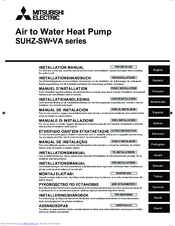 Mitsubishi Electric SUHZ-SW-VA series Installation Manual