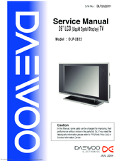 Daewoo DLP-2622 Service Manual