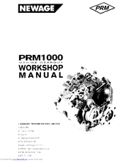 Newage PRM1000 Workshop Manual