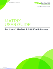 Cisco SPA504 User Manual