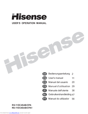 Hisense RS-11dc4sab/CPA1 Operation Manual