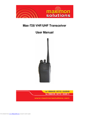 Maximon Max-728 User Manual