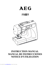 AEG 11681 Instruction Manual