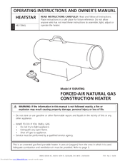 Enerco HeatStar HS170NG Operating Instructions And Owner's Manual