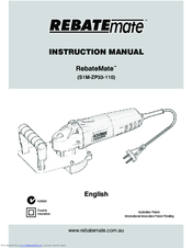 RebateMate S1M-ZP33-110 Instruction Manual