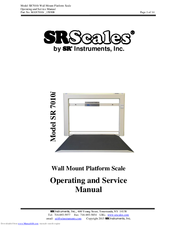 SR Scales SR 7010i Operating And Service Manual