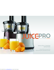 ProAppliances JuicePro ALI-VJP-S3 Installation & Operating Instructions Manual