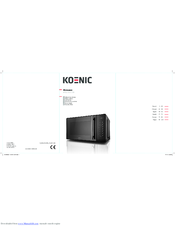 Koenic KMW 2321 DB User Manual