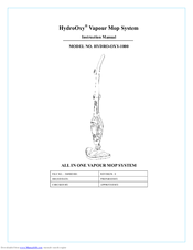 HydroOxy HYDRO-OXY-1000 Instruction Manual