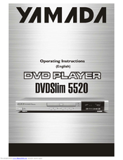 YAMADA dvdslim 5520 Operating Instructions Manual
