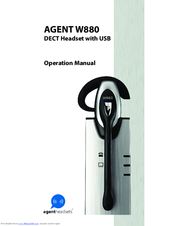 Agent W880 Operation Manual