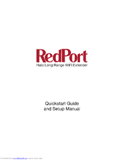 RedPort Halo Quickstart Manual And Setup Manual