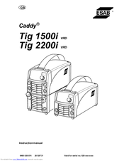 ESAB Caddy Tig 1500i VRD Instruction Manual