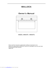 Malloca MW34TS Owner's Manual