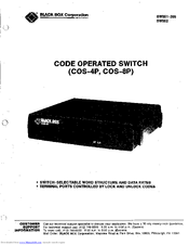 Black Box COS-4P User Manual