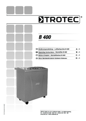 Trotec B 400 Operating Instructions Manual