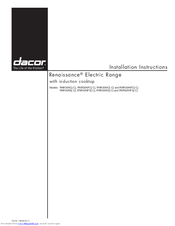 Dacor RNR30NIS[-C] Installation Instructions Manual