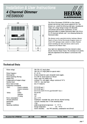 HELVAR HES99300 Installation Instructions Manual