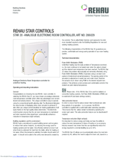 Rehau STAR 20 Manual