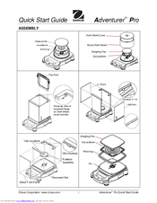 OHAUS Adventurer Pro Quick Start Manual
