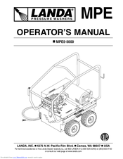 Landa MPE5-5000 Operator's Manual