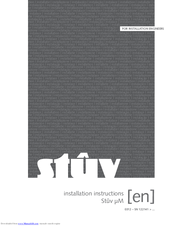 Stuv Micromega Installation Instructions Manual