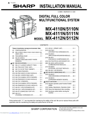 Sharp MX-5111N Manuals | ManualsLib