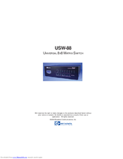 Broadata USW-88 Instruction Manual