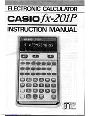Casio FX-201P Instruction Manual