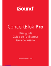 I.SOUND ConcertBlok Pro User Manual