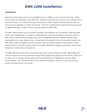 URC DMS -1200 Installation Manual