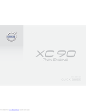 Volvo 2016 XC 90 Twin Engine Quick Manual