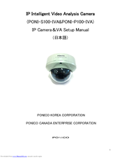 ponico PONI-P100-IVA Setup Manual