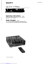 Sony MDP-K5 Operating Instructions Manual