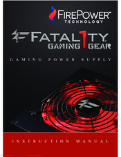 Firepower Fatal1ty OCZ-FTY750W Instruction Manual