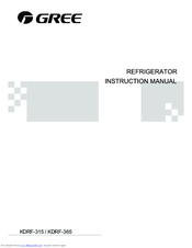 Gree KDRF-365 Instruction Manual