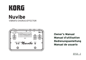 Korg Nuvibe Owner's Manual